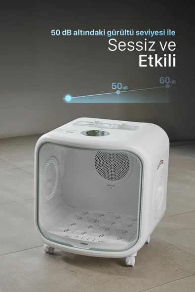 Xenon Smart Akıllı Evcil Hayvan Kurutma Makinesi 75 Lt Sessiz 360° Kedi Köpek Kurutma Uygulama Kontrollü X8640 - 6