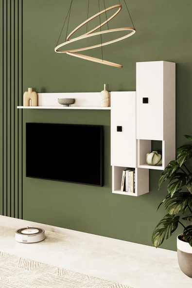 Happylife Furniture Design  %100 Mdf Tv Ünitesi 180 Cm Duvar Ünitesi - 3
