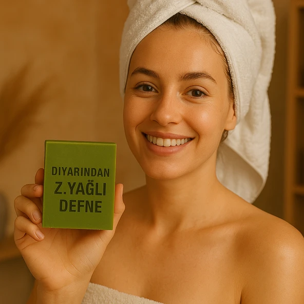 Diyarından Hatay Doğal Zeytinyağlı Defne Sabun 3 Adet (375 Gr)