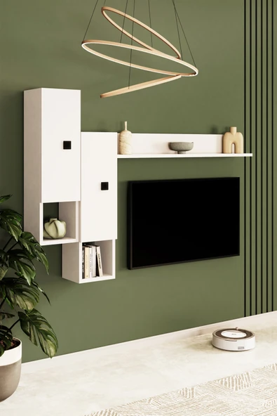 %100 Mdf Tv Ünitesi 180 Cm Duvar Ünitesi