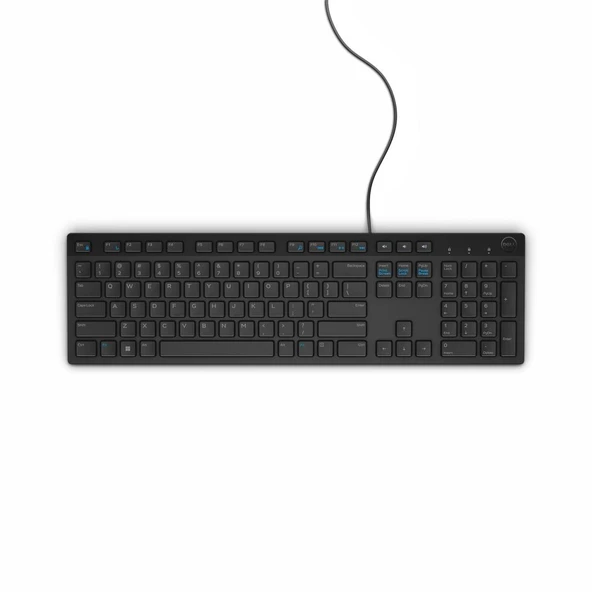 DELL KB216 Multimedia Kablolu Usb Klavye ENG-Siyah 580-ADHK (5397063704439)