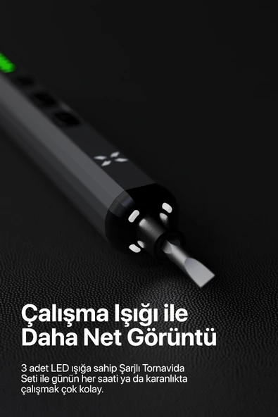 Xenon Smart 68 Parça Otomatik Hassas Tornavida Seti Çelik Şarjlı Saat, Gözlük, Bilgisayar Tamir Kiti X6832 - 6