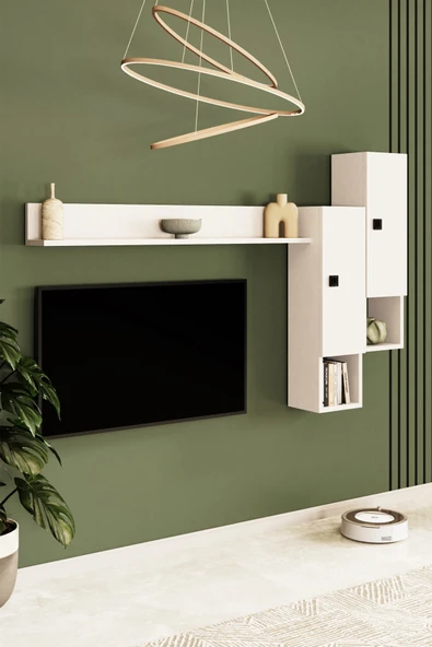 Happylife Furniture Design  %100 Mdf Tv Ünitesi 180 Cm Duvar Ünitesi - 6