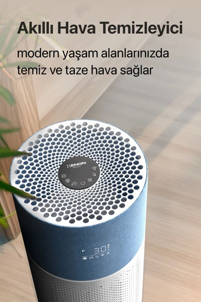Xenon Smart Akıllı Hava Temizleyici 70 M2 Wi-fi Mobil App Air Purifier Cadr 550m³ Karbon Hepa Filtre X7420 Mavi - 7