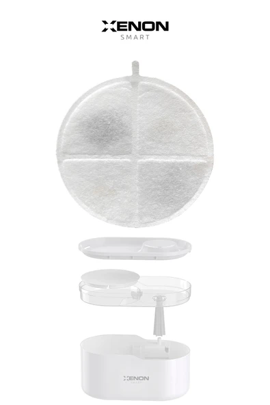 Xenon Smart Akıllı Su Pınarı Filtresi 4 Adet, Fırça Ve Sünger Seti X8780 (X8650 UYUMLU) - 4