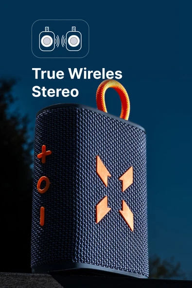 Xenon Smart Taşınabilir Outdoor Bluetooth Hoparlör 5w Ipx7 Tws Stereo Speaker Rgb Ses Bombası Turuncu X6703 - 4