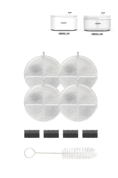 Xenon Smart Akıllı Su Pınarı Filtresi 4 Adet, Fırça Ve Sünger Seti X8780 (X8650 UYUMLU)