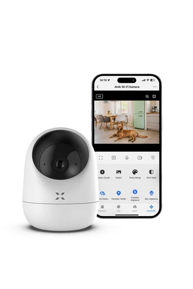 Xenon Smart Akıllı Kamera 1080p 3mp Ptz Iç Mekan Çift Yönlü Ses Hareket Algılamalı Güvenlik Kamerası X7207