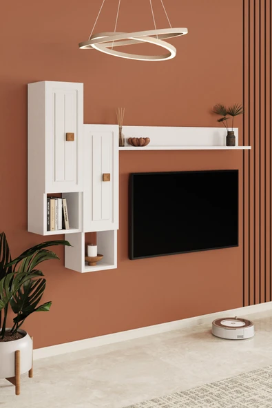 Happylife Furniture Design  %100 Mdf Tv Ünitesi 180 Cm Duvar Ünitesi - 5