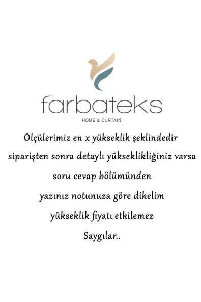 Farbateks Dikim Kahve Kahveli Mutfak Kafe Tül Perde 1/2 Seyrek Pileli Tül Perde - 2