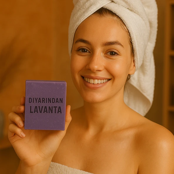 Diyarından Hatay Doğal  Lavanta Sabunu 3 Adet (375 Gr) - 1
