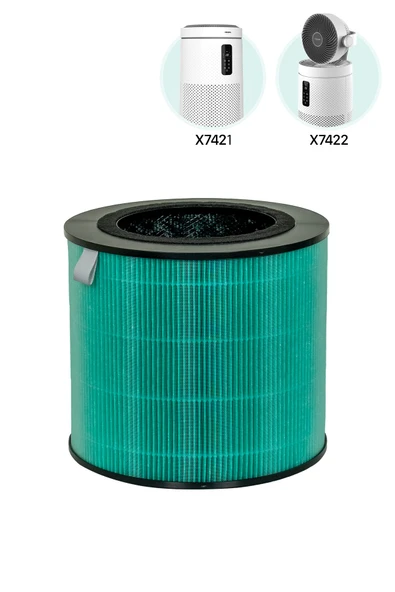 Xenon Smart Akıllı Hava Temizleyici 3 Katmanlı Anti-alerjik Hepa13 Karbon Filtre (X7421-X7422 UYUMLU) X8787 ürün görseli 1