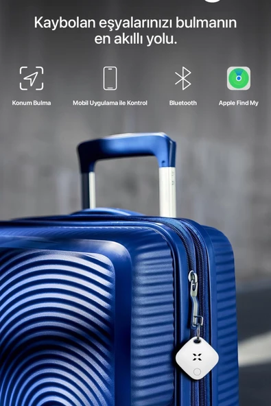 Xenon Smart Airtag Akıllı Bluetooth Takip Cihazı Apple Find My Mobil Uygulamalı Eşya Bulucu 3 Adet Tag X6601 - 3