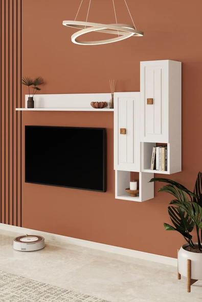 Happylife Furniture Design  %100 Mdf Tv Ünitesi 180 Cm Duvar Ünitesi - 3