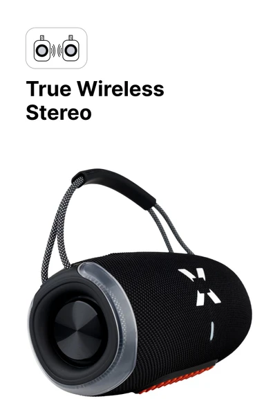 Xenon Smart Boombox Taşınabilir Bluetooth Hoparlör TWS Stereo 20W TF Aux Speaker RGB Ses Bombası Siyah X6701 - 2