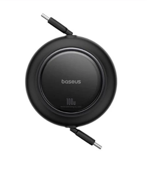 Baseus P10364500113-00  Free2 Pull Mini Kablolu USB-C 100W Şarj Kablosu Siyah