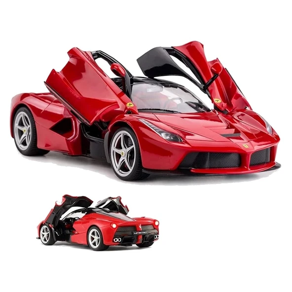 Rastar 1:14 Uzaktan Kumandalı Araba Ferrari La Ferrari Man Kapı Açılan 2.4 Ghz Usb Şarjlı Işıklı Kır - 2