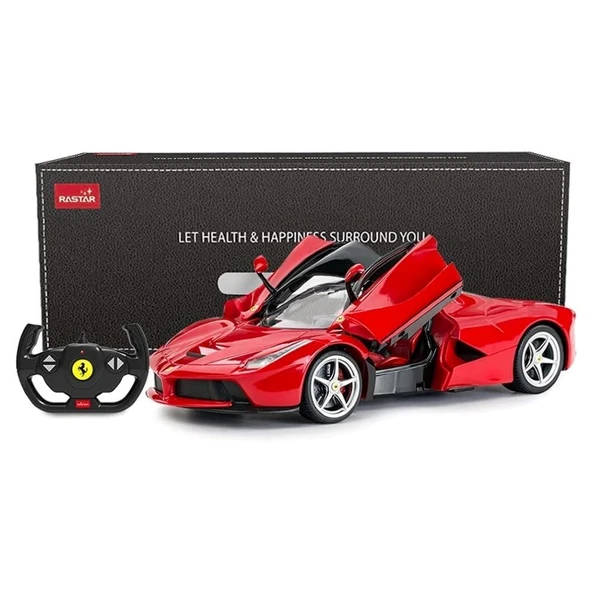 Rastar 1:14 Uzaktan Kumandalı Araba Ferrari La Ferrari Man Kapı Açılan 2.4 Ghz Usb Şarjlı Işıklı Kır - 7