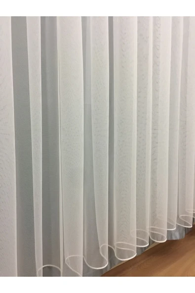 Düz Sade Grek 3 Kat Pileli Tül Perde ürün görseli