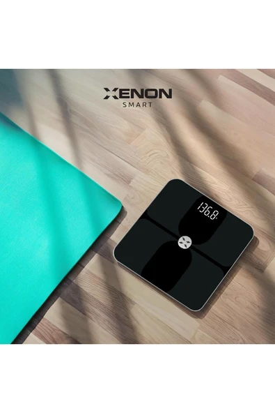 Xenon Smart Akıllı Tartı Dijital Baskül, BT Apple Health Google Fit, Vücut Kitle, Kas, Su, Yağ, Kemik X8703 - 4