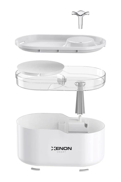 Xenon Smart Akıllı Otomatik Kedi Su Pınarı 2.8 Lt Ultra Sessiz Mobil Kontrollü Su Sebili Beyaz X8650 - 3