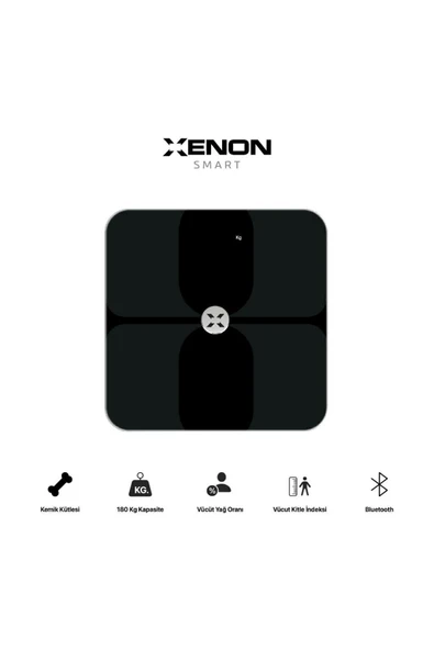 Xenon Smart Akıllı Tartı Dijital Baskül, BT Apple Health Google Fit, Vücut Kitle, Kas, Su, Yağ, Kemik X8703 - 2