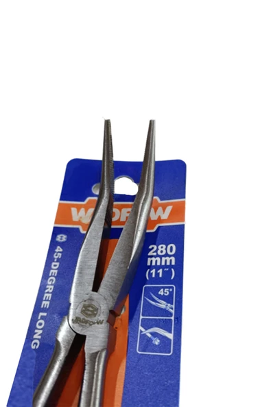 Wadfow Eğri Uçlu Uzun Kargaburun 280MM 45 Derece - 3