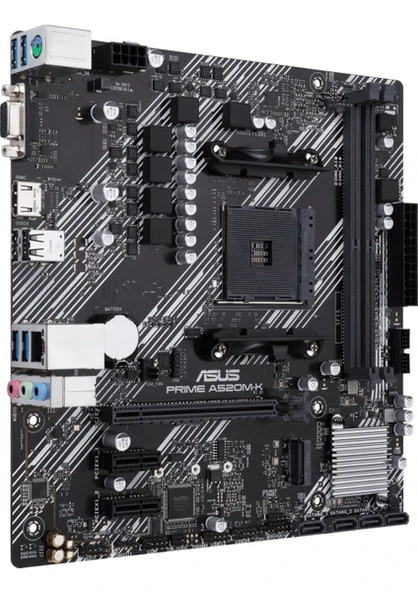Asus Prime A520M-K AMD AM4 DDR4 Micro ATX Anakart - 3