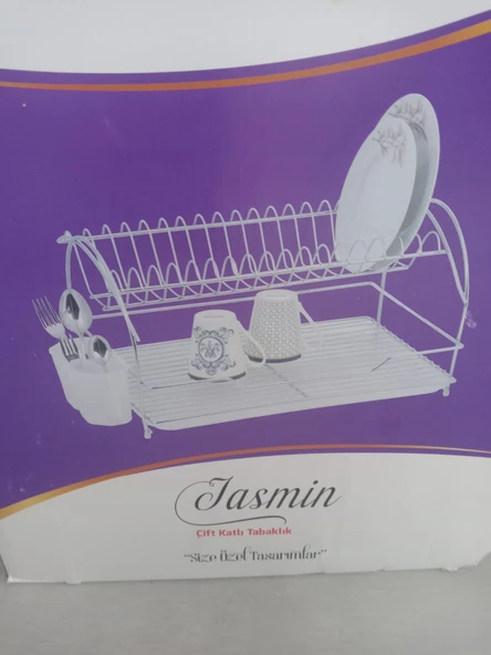 KİWA JASMİN  İKİ KATLI METAL BULAŞIKLIK