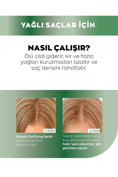 Advance Techniques Yağlı Saçlar için Şampuan Saç Kremi ve Scrub Paketi - 6