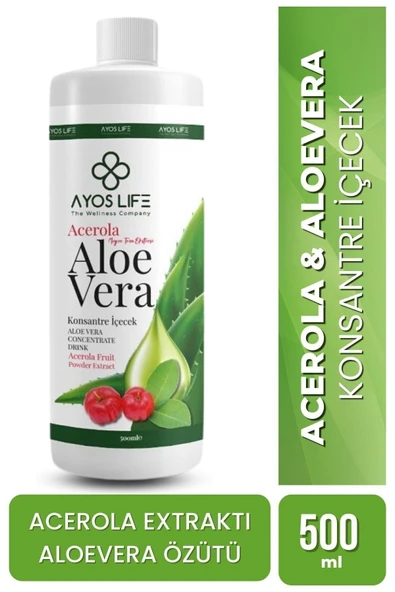 AYOSLİFE ALOEVARA & ACEROLA KONSANTRE İÇECEK 500 ML