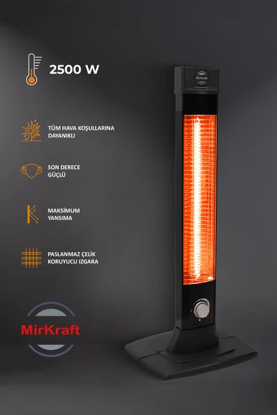 MR-ST3452 BL 2500W Dikey Elektrikli Isıtıcı - 3