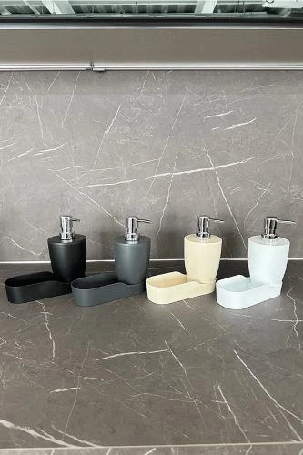 Siyah Pure Mutfak Sıvı Sabunluk M-E91-06 - 3