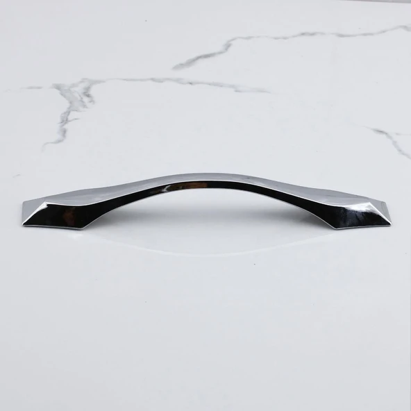 Mobilya Mutfak Çekmece Dolabı Dolap Kapak Kulpları Kulbu Kulpu 16 cm Kulp 160 mm Krom Metal - Resim 2
