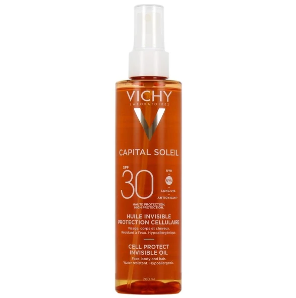 Vichy Capital Soleil Cell Protect Oil SPF30+ 200ml