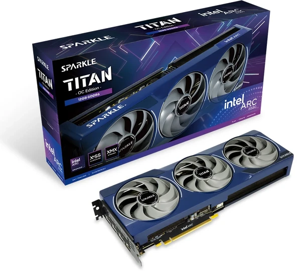 SPARKLE Intel Arc B580 TITAN OC 12GB GDDR6 192 Bit Ekran Kartı
