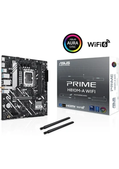 Asus Prime H810M-A Wi-Fi Intel LGA1851 DDR5 6400Mhz Micro ATX Anakart