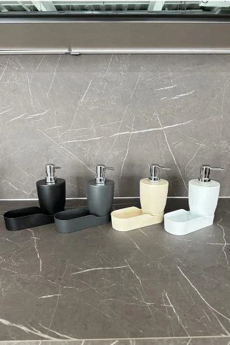 Beyaz Pure Mutfak Sıvı Sabunluk M-E91-01 - 3