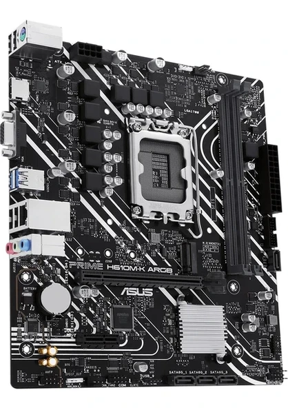 Asus Prime H610M-K ARGB Intel LGA1700 DDR5 Micro ATX Anakart - 3