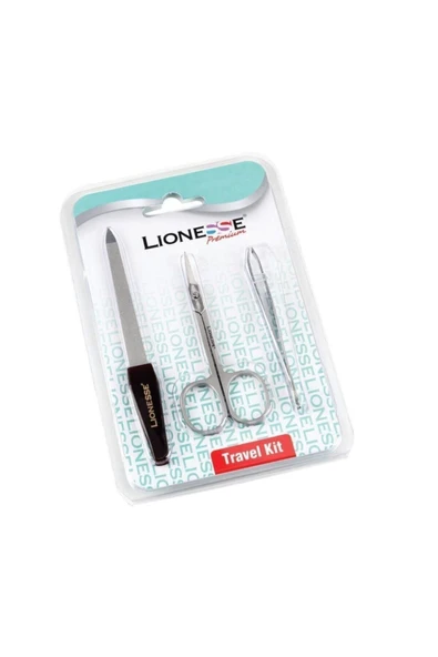 Lionesse Üçlü Kişisel Bakım Seti 7912 (Törpü - Makas - Cımbız)