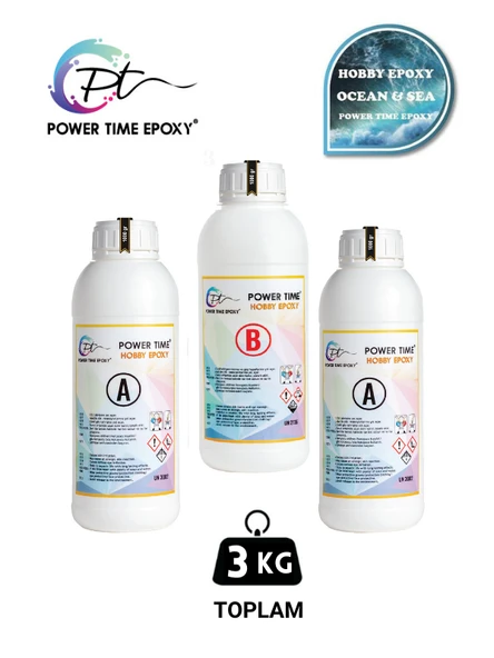 3 Kg Hobi Epoksi Ocean&sea/ Deniz Efekti Ultra Şeffaf ve Parlak Epoksi Reçine Ince Döküm Yoğun Kıvam