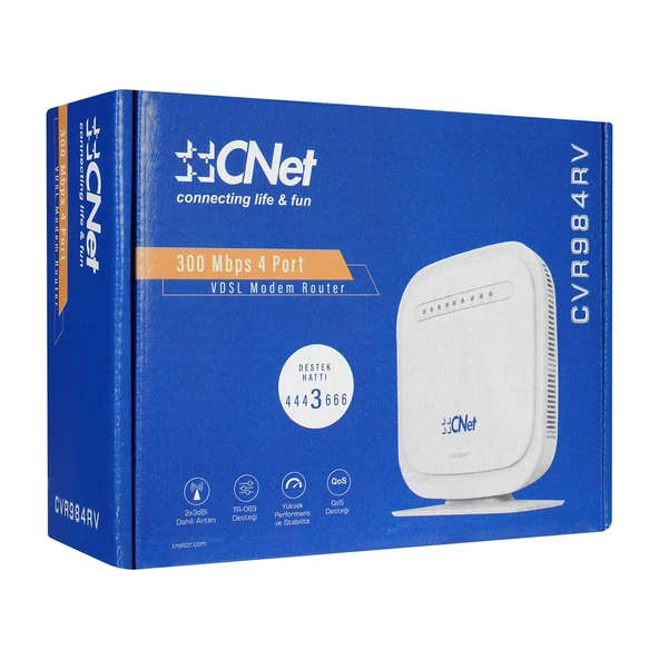 Modem 300 Mbps 4 Port ADSL2+ VDSL2 C-Net CVR984RV - Resim 3