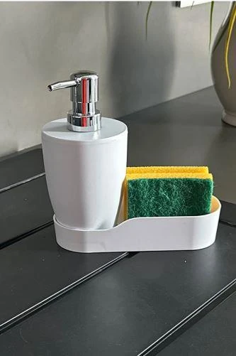 Beyaz Pure Mutfak Sıvı Sabunluk M-E91-01