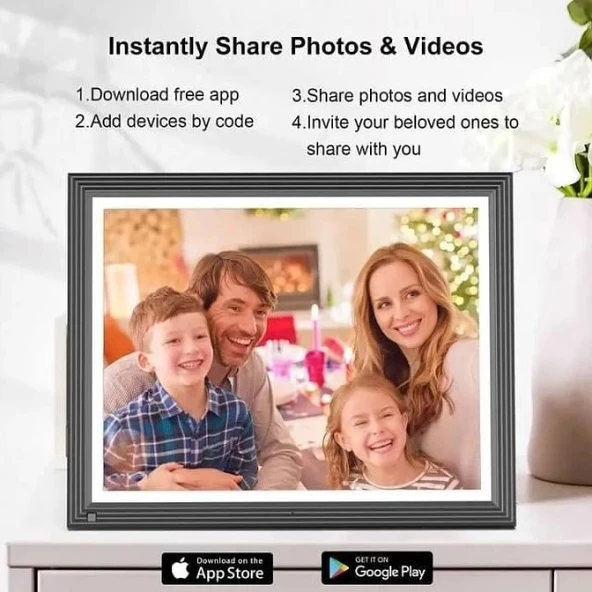 Fullja Dijital Fotoğraf Çerçevesi - 15 inç 32 GB - 4