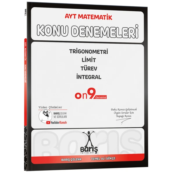 Barış Yayınları AYT Matematik Trigonometri Limit Türev İntegral Konu Denemeleri