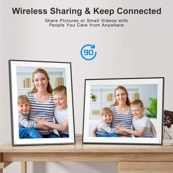 Fullja Wifi 32 GB Dijital Fotoğraf Çerçevesi - 16.2 inç - 5