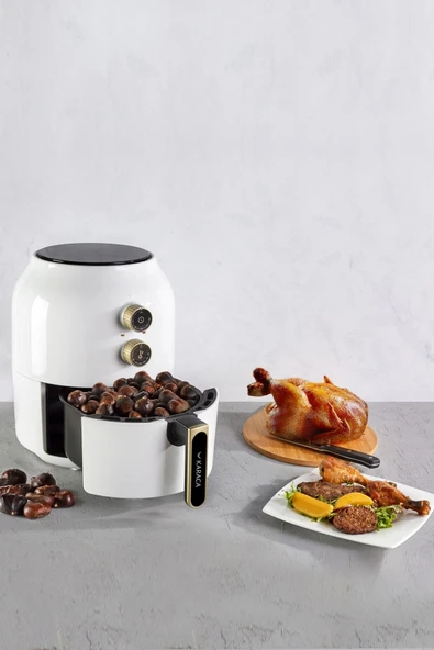 Karaca Multifry Air Fryer 3.5 lt Yağsız Beyaz Fritöz