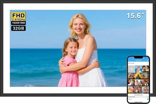 Dxmart SSA Dijital Fotoğraf Çerçevesi - 32GB 15.6 inç/SSA