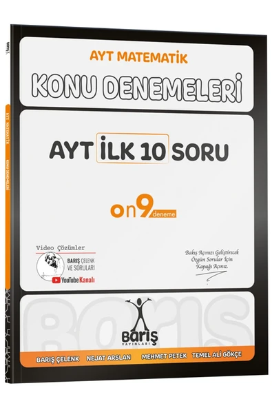 Barış Yayınları AYT İlk 10 Soru Konu Denemeleri ürün görseli