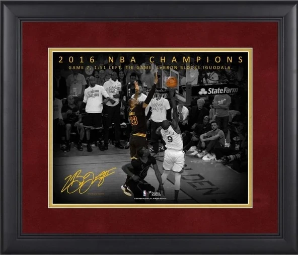 LeBron James Cleveland Cavaliers Çerçeveli